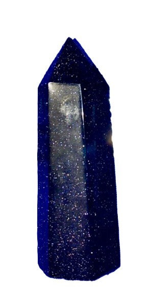 Blue Sandstone Point l1 - polished stone mini-tower sculpture
