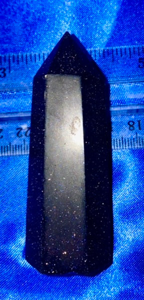 Blue Sandstone Point m1,2 - polished stone mini-tower sculpture