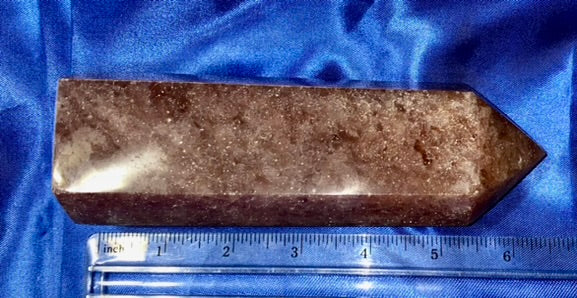 Strawberry Quartz Tower m3 sparkling pink white polished stone crystal sculpture