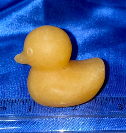 Yellow Calcite Duck Figurine