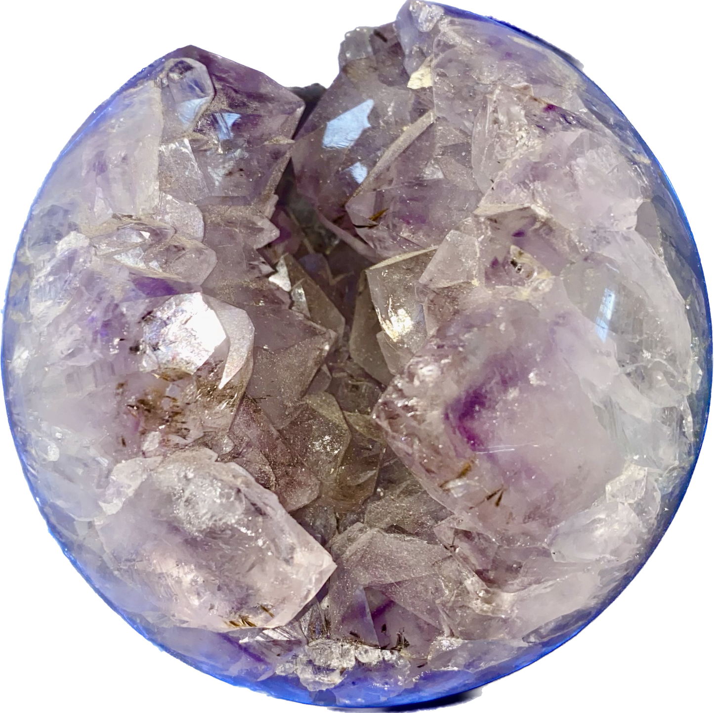 Amethyst Geode with "Mouth" full of Crystals