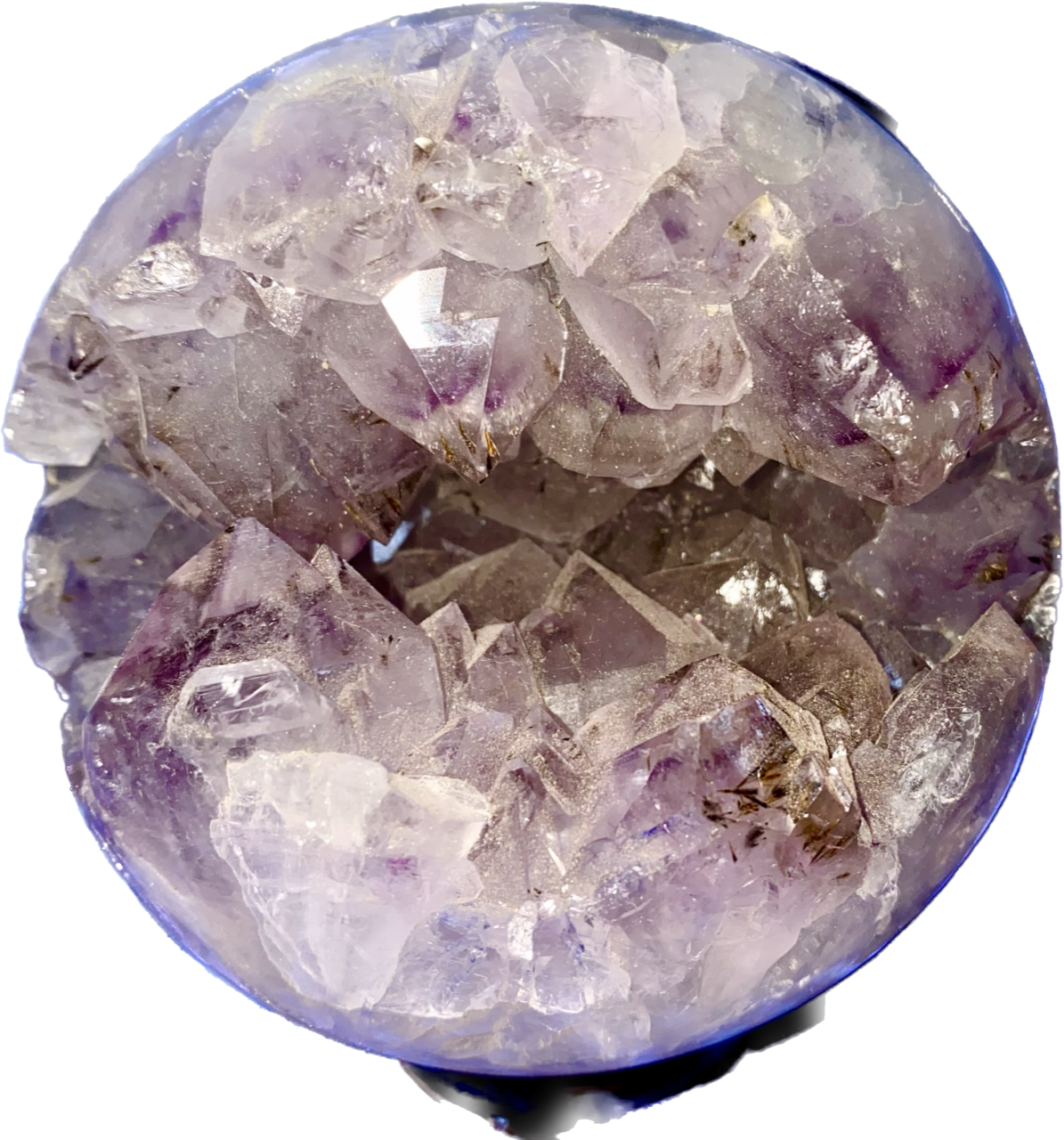 Amethyst Geode with "Mouth" full of Crystals