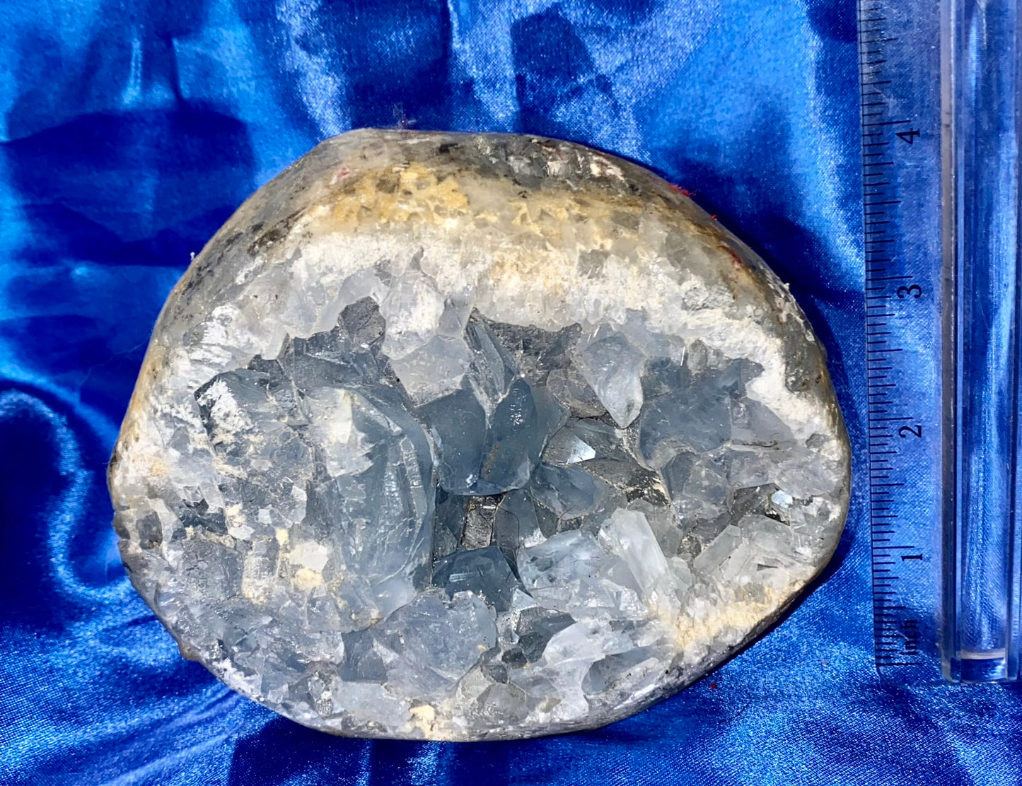 Celestite Cluster Geode