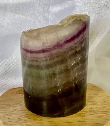 Fluorite Hollow Column, for tea light or light stand