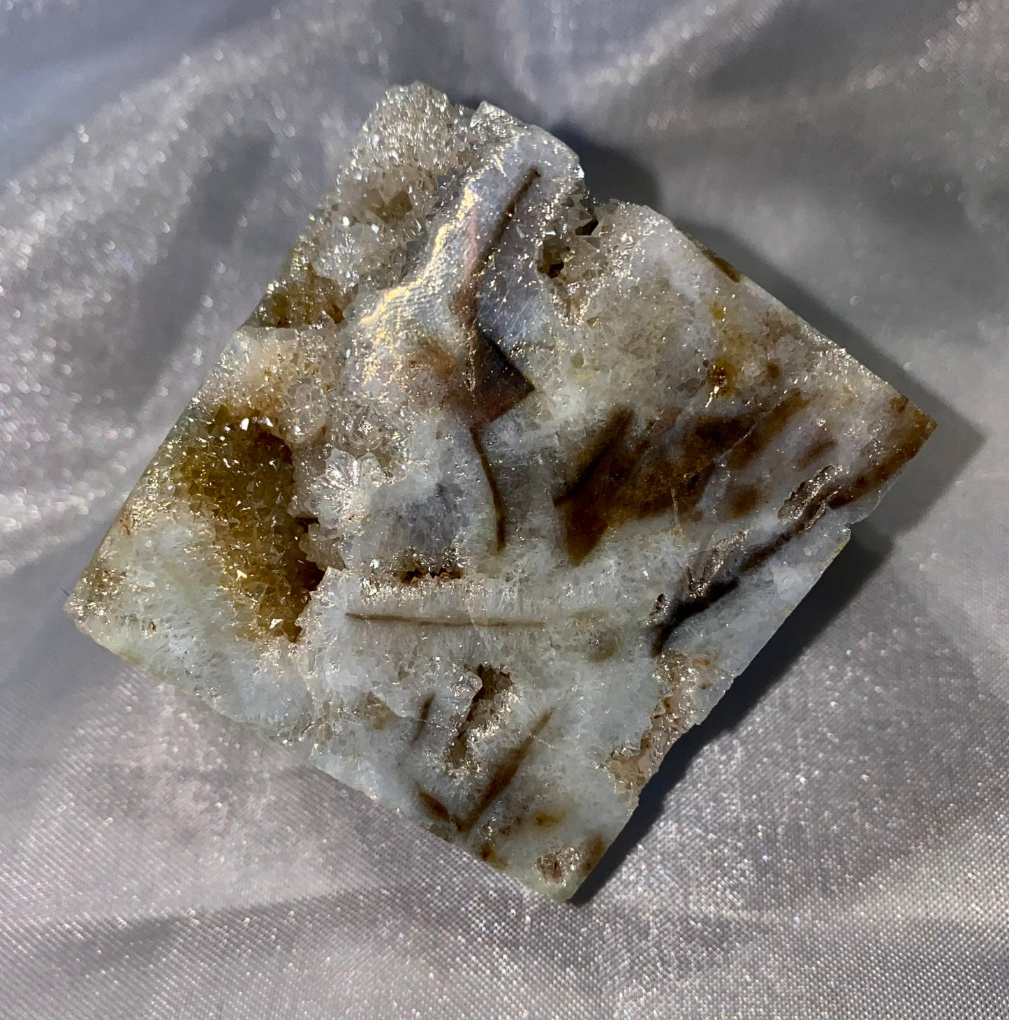 Sphalerite Cube with Aura lg