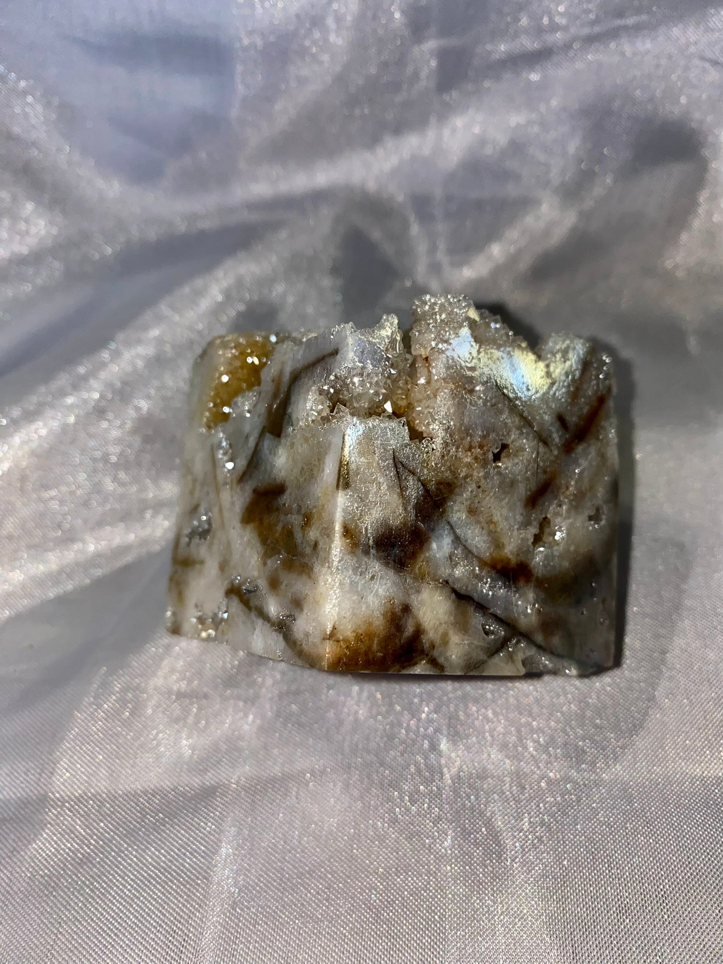 Sphalerite Cube with Aura lg