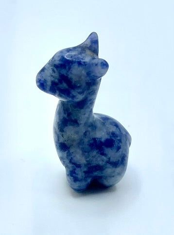 Gemstone Llama Figurines - Rose Quartz, Sodalite, Strawberry Quartz, Mahogany Jasper, Pink Zebra Jasper