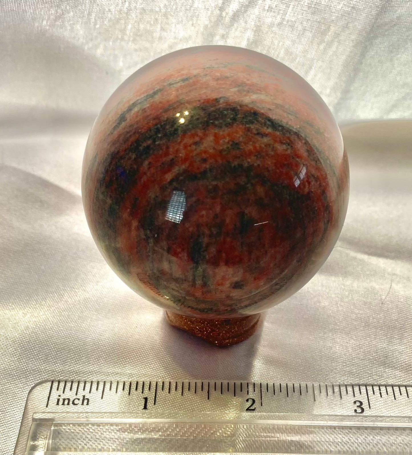 Red Sesame Jasper Sphere 1, 2 s