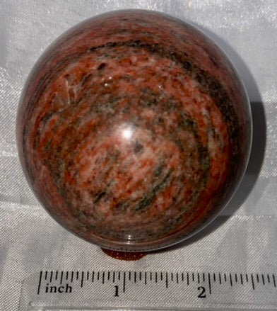 Red Sesame Jasper Sphere 1, 2 s