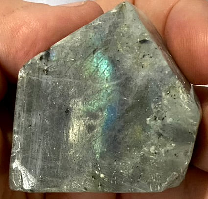 Labradorite Free Form 4,5,6s, blue and multicolored flash polished stone sculpture