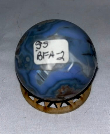 Blue Flower Agate Sphere s2