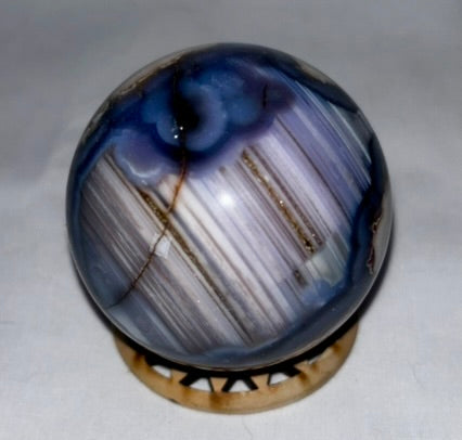 Blue Flower Agate Sphere s3