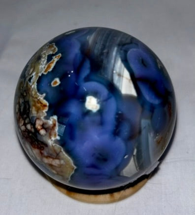 Blue Flower Agate Sphere s5