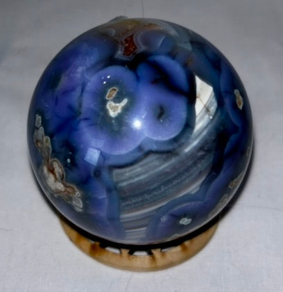 Blue Flower Agate Sphere s5