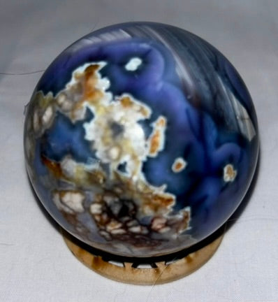 Blue Flower Agate Sphere s5