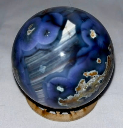 Blue Flower Agate Sphere s5