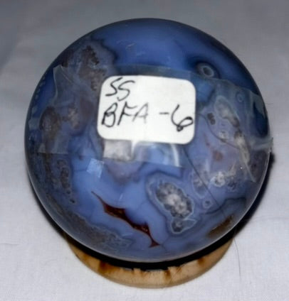 Blue Flower Agate Sphere s6