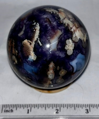 Blue Flower Agate Sphere s7