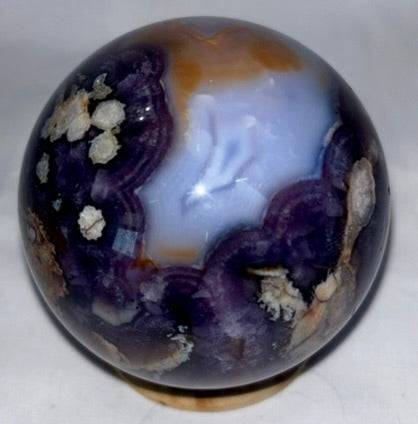 Blue Flower Agate Sphere s7