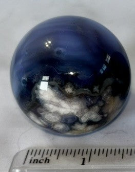 Blue Flower Agate Sphere s10