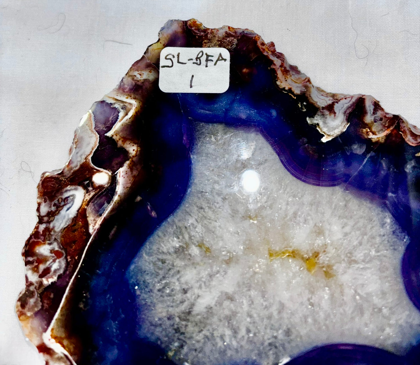 Blue Flower Agate Slab 1