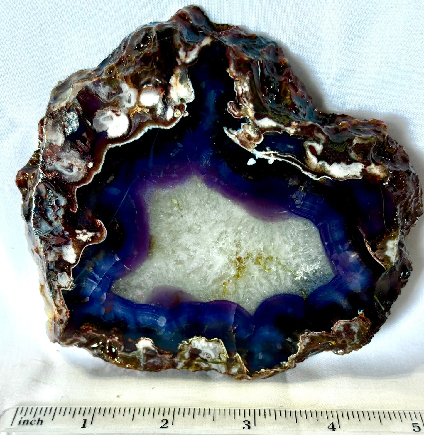 Blue Flower Agate Slab 1