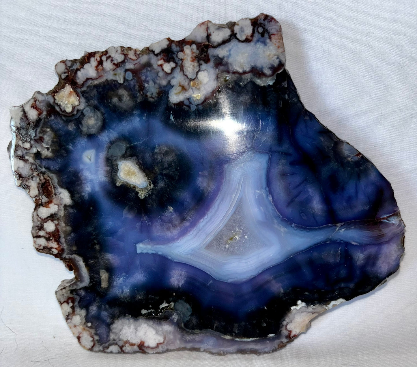 Blue Flower Agate Slab 2