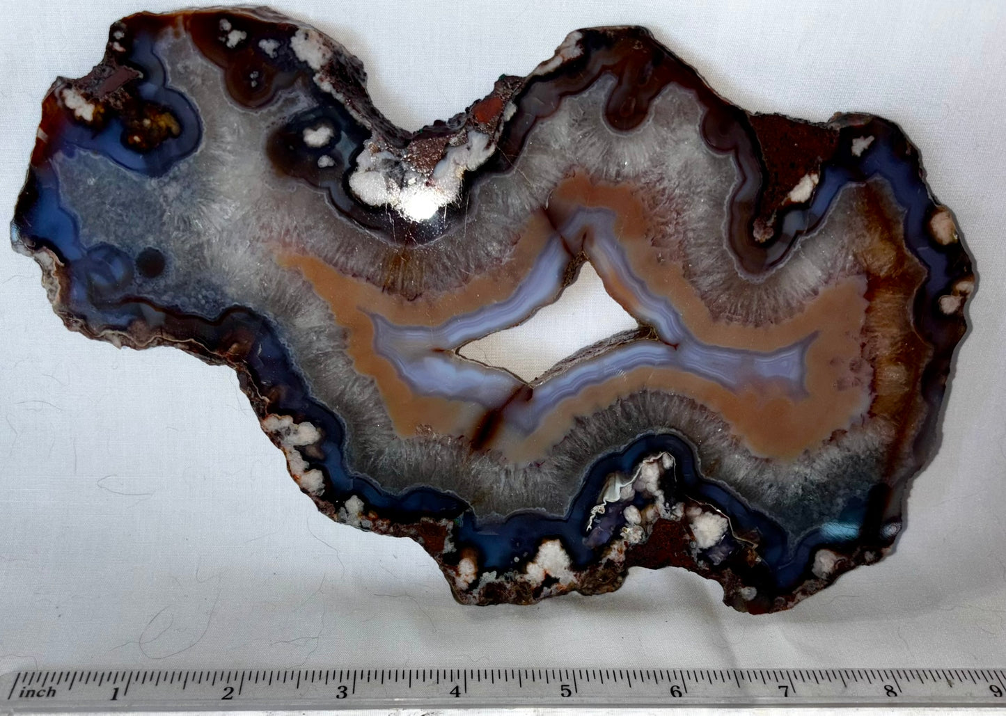 Blue Flower Agate Slab 3