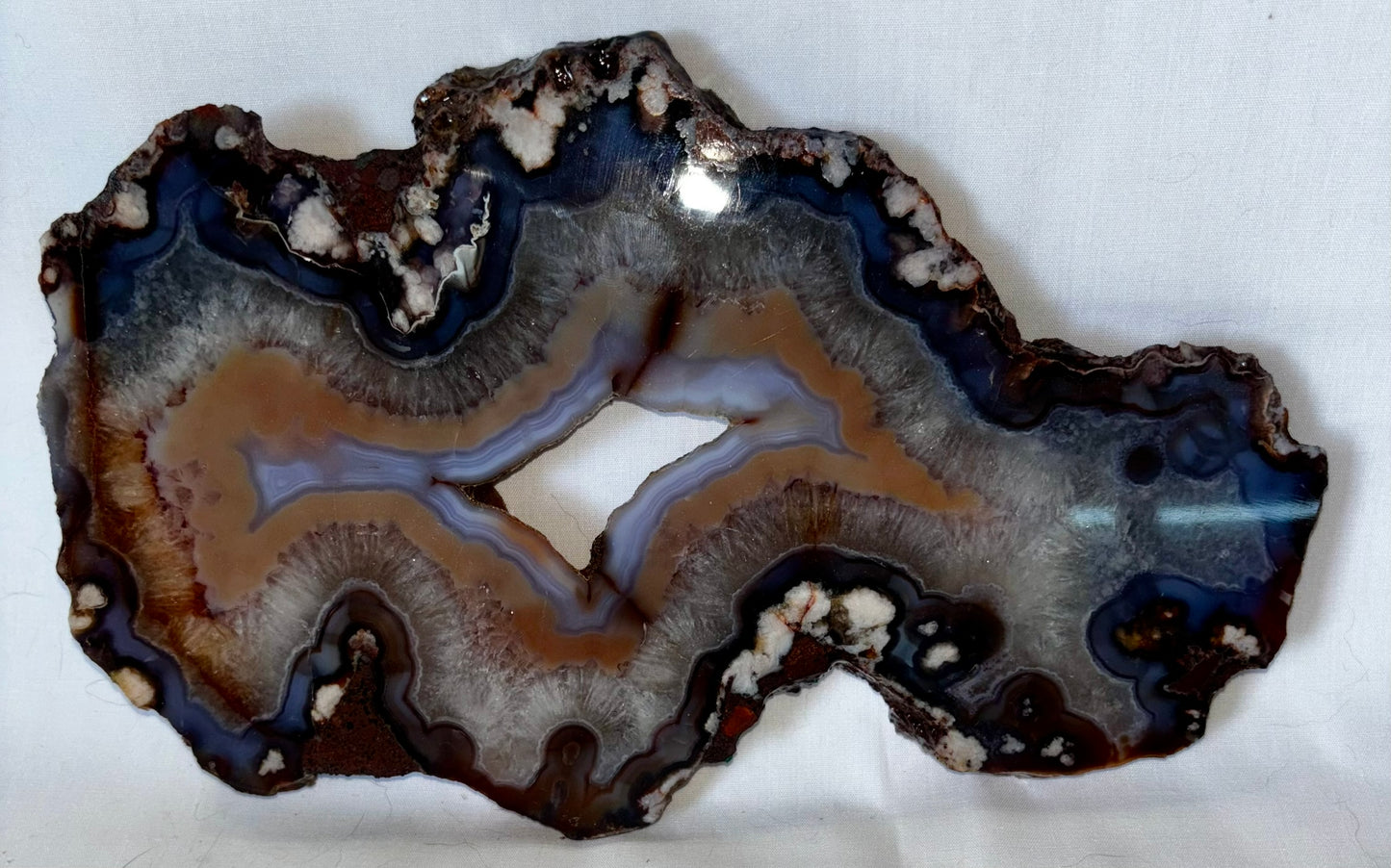 Blue Flower Agate Slab 3