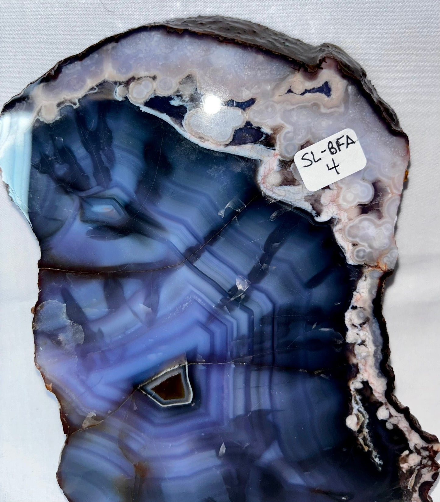 Blue Flower Agate Slab 4