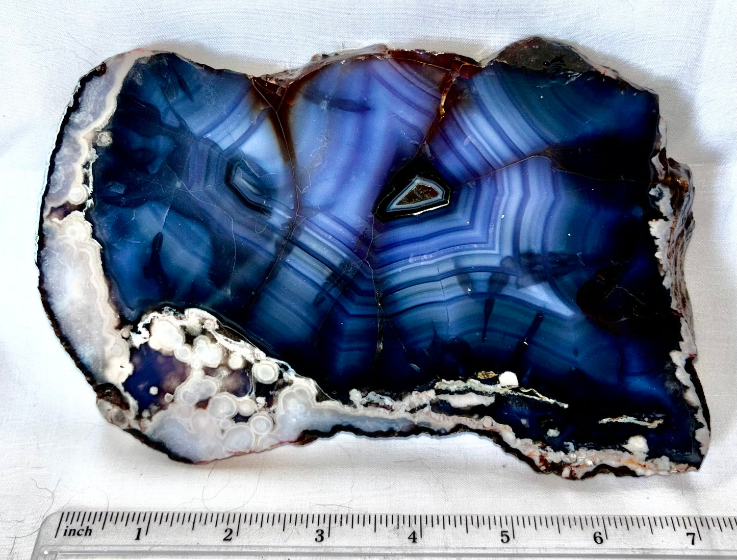 Blue Flower Agate Slab 4