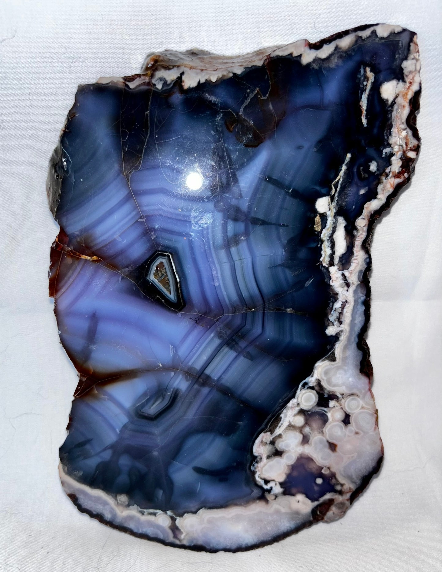 Blue Flower Agate Slab 4