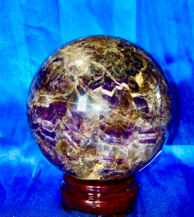 Chevron Amethyst Sphere