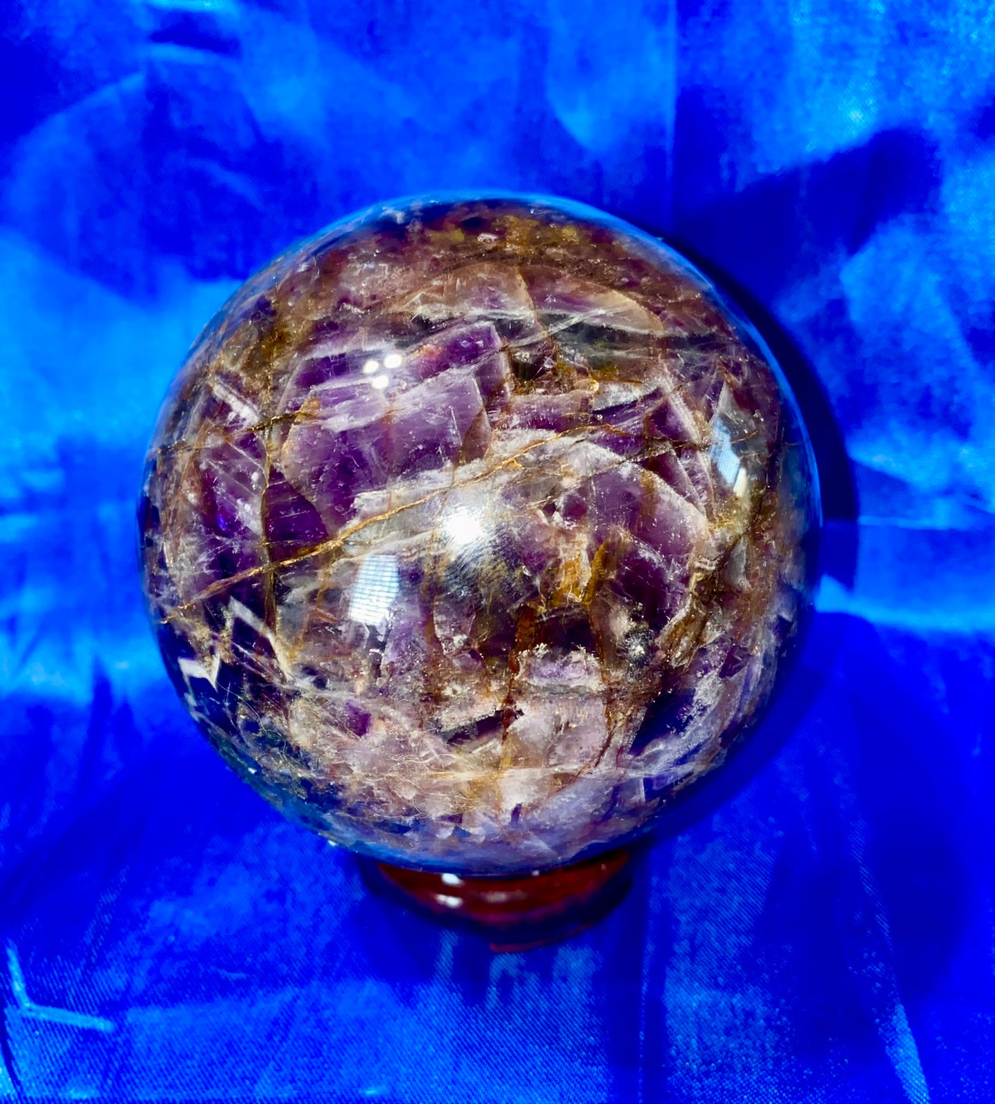 Chevron Amethyst Sphere