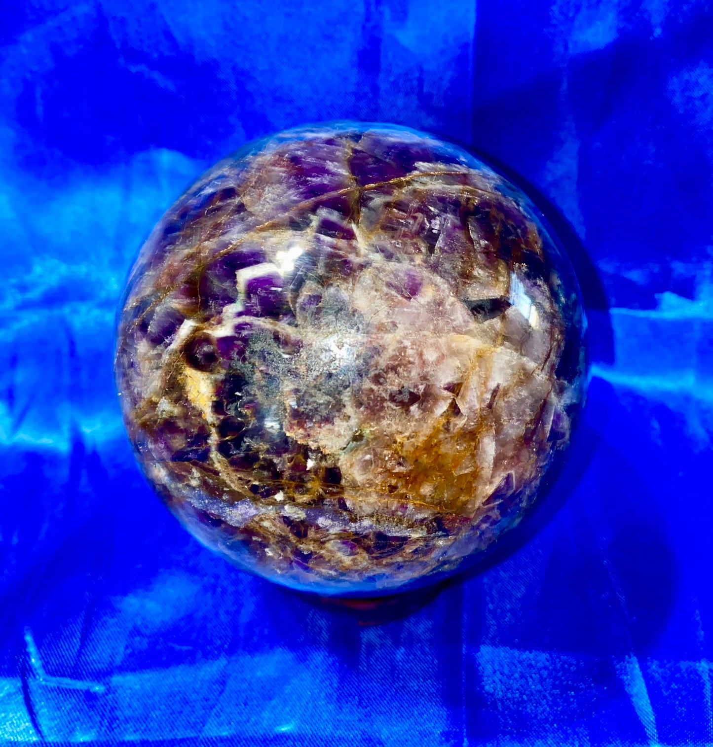 Chevron Amethyst Sphere