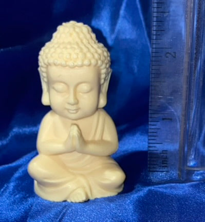 Praying Buddha Figurine Tagua Fruit (AKA Palm FruitIvory)