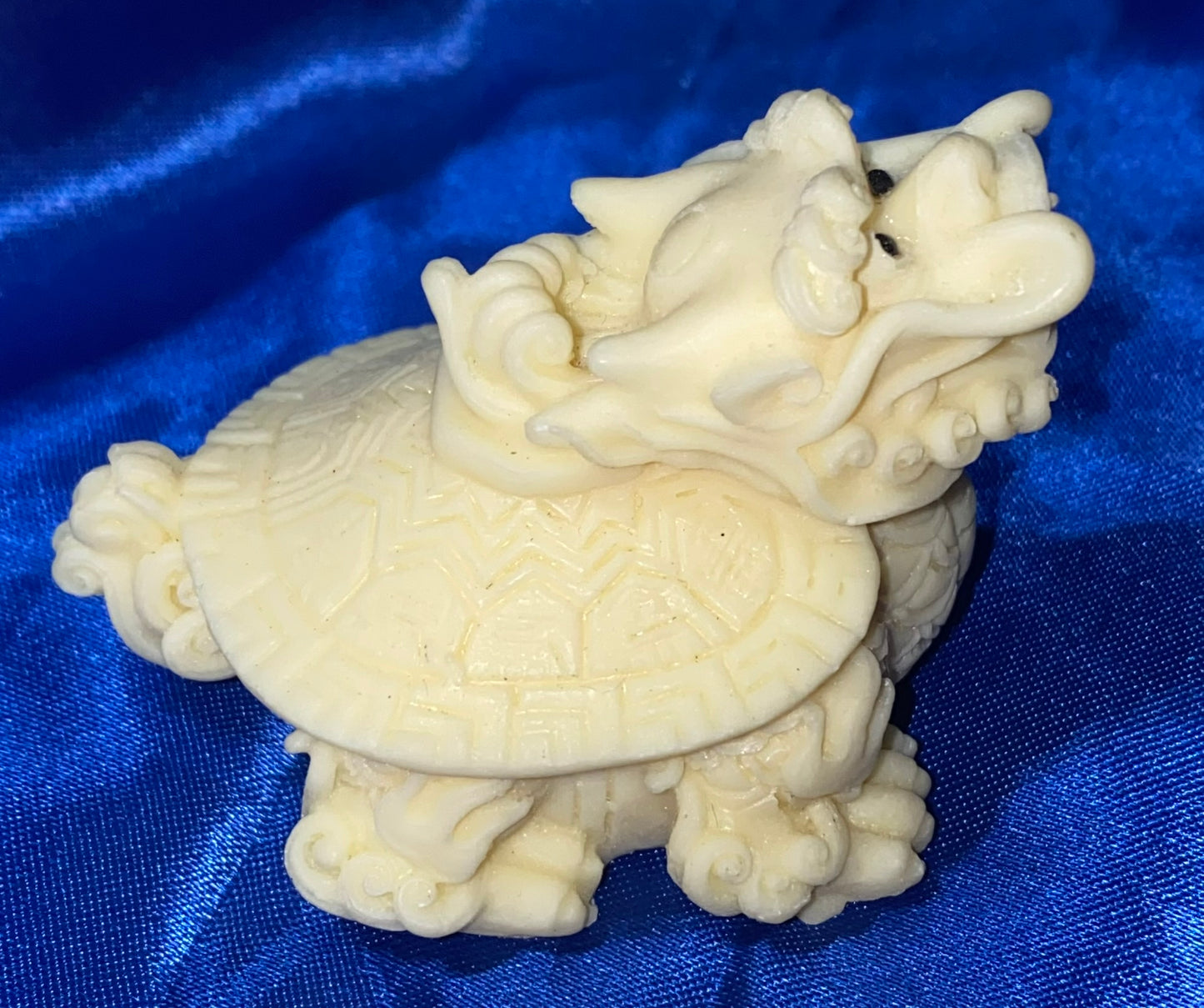 Money Dragon Figurine, Tagua Fruit (AKA Palm FruitIvory)