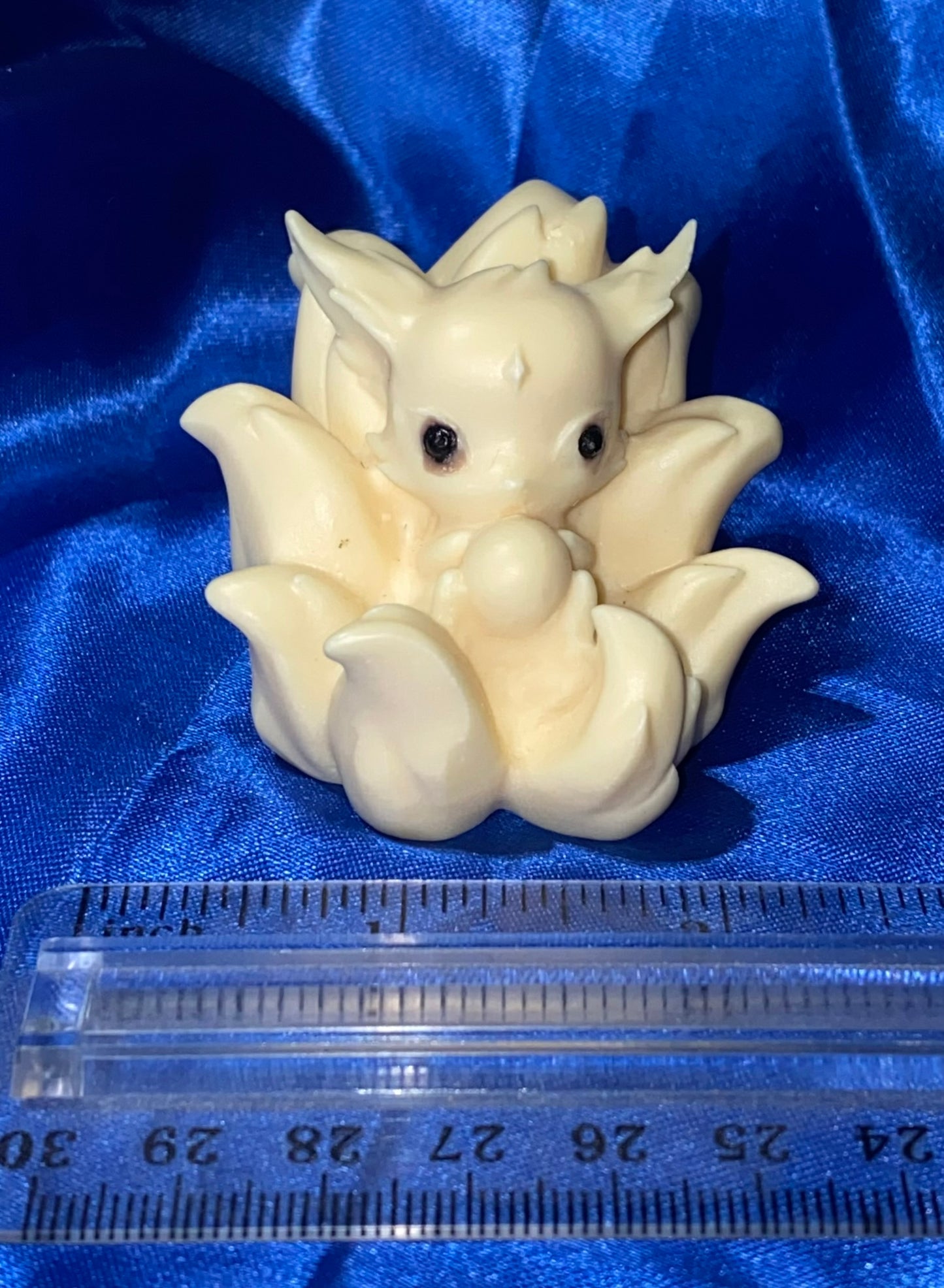 9-Tail Fox Figurine, Tagua Fruit (AKA Palm FruitIvory)