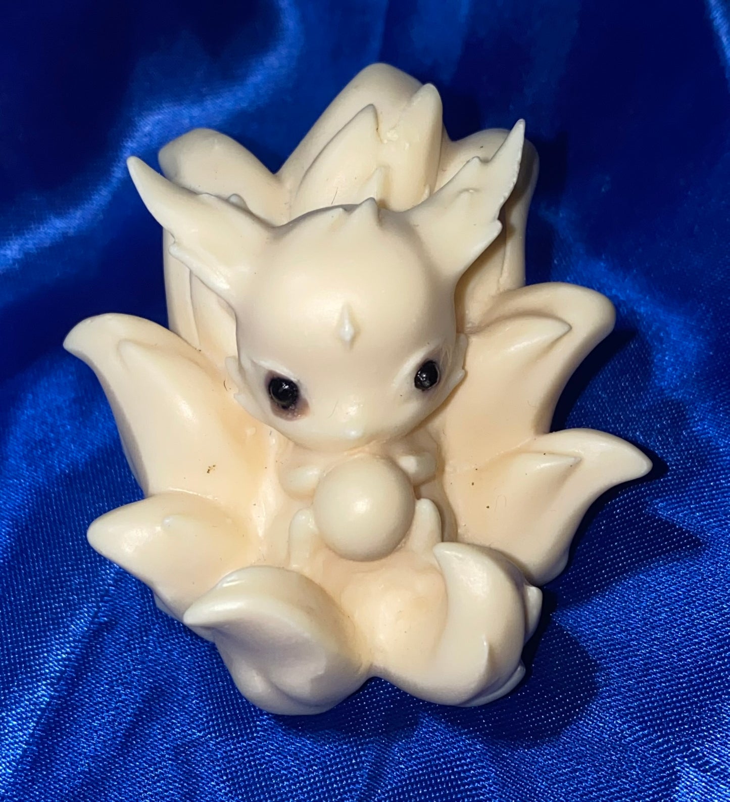 9-Tail Fox Figurine, Tagua Fruit (AKA Palm FruitIvory)