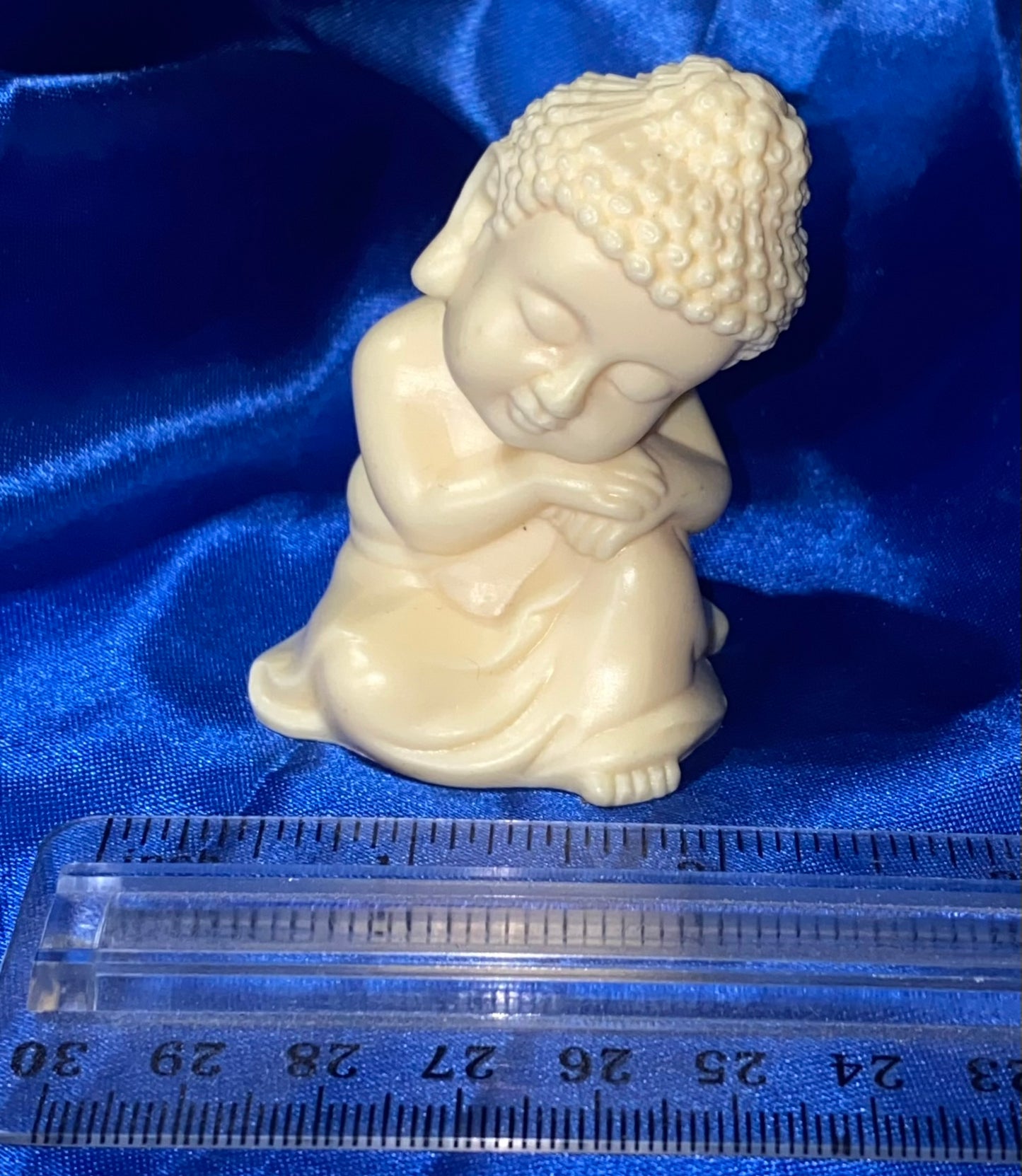 Sleeping Buddha Figurine, Tagua Fruit (AKA Palm FruitIvory)