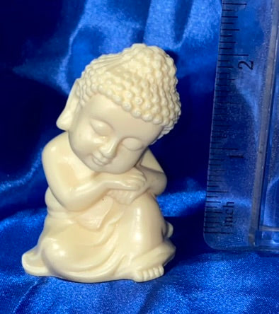 Sleeping Buddha Figurine, Tagua Fruit (AKA Palm FruitIvory)