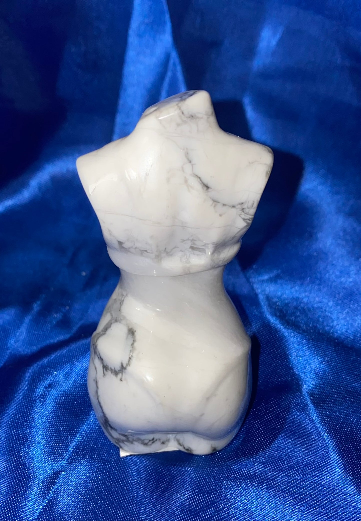 Howlite Woman Torso Figurine