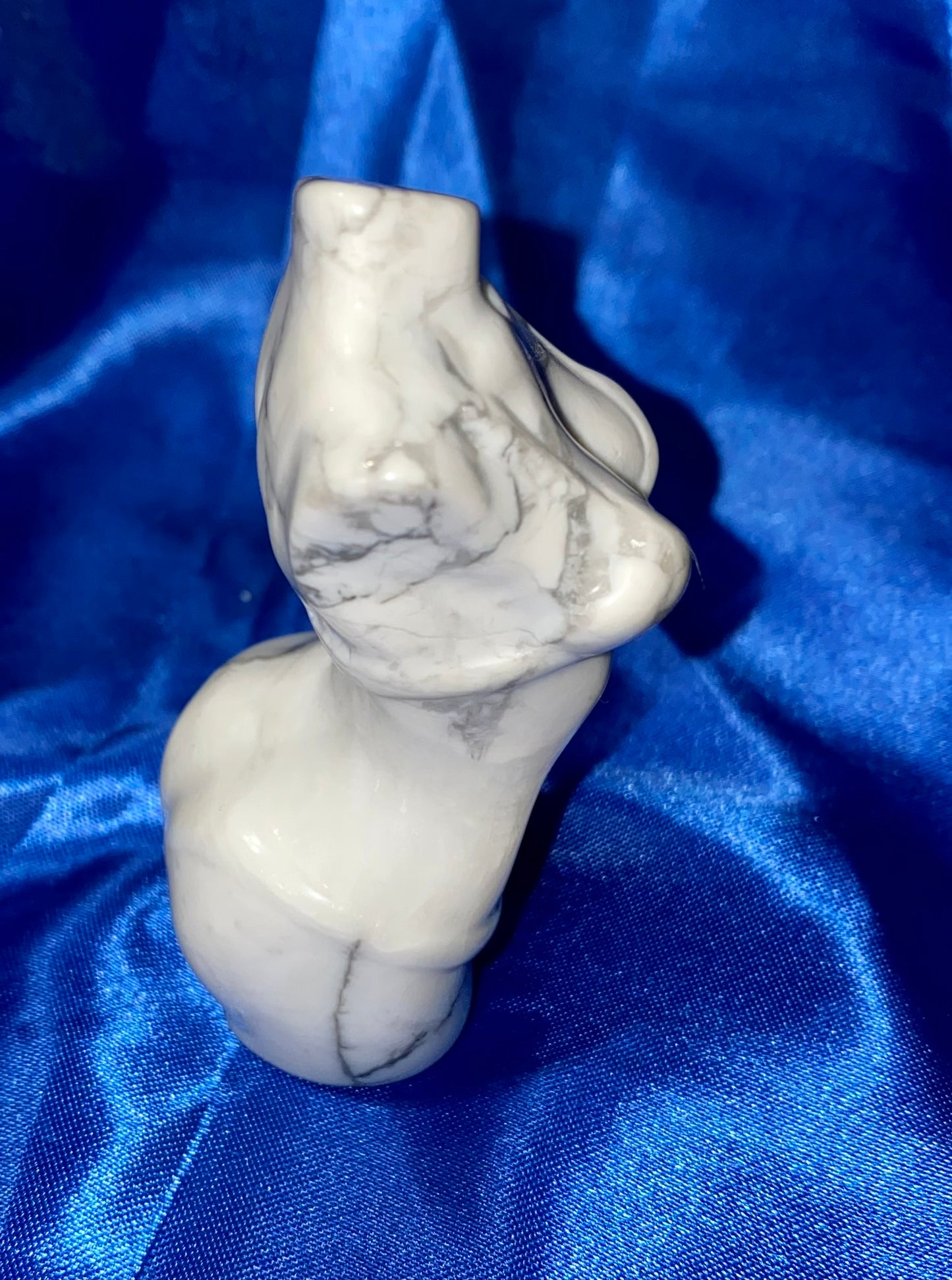 Howlite Woman Torso Figurine