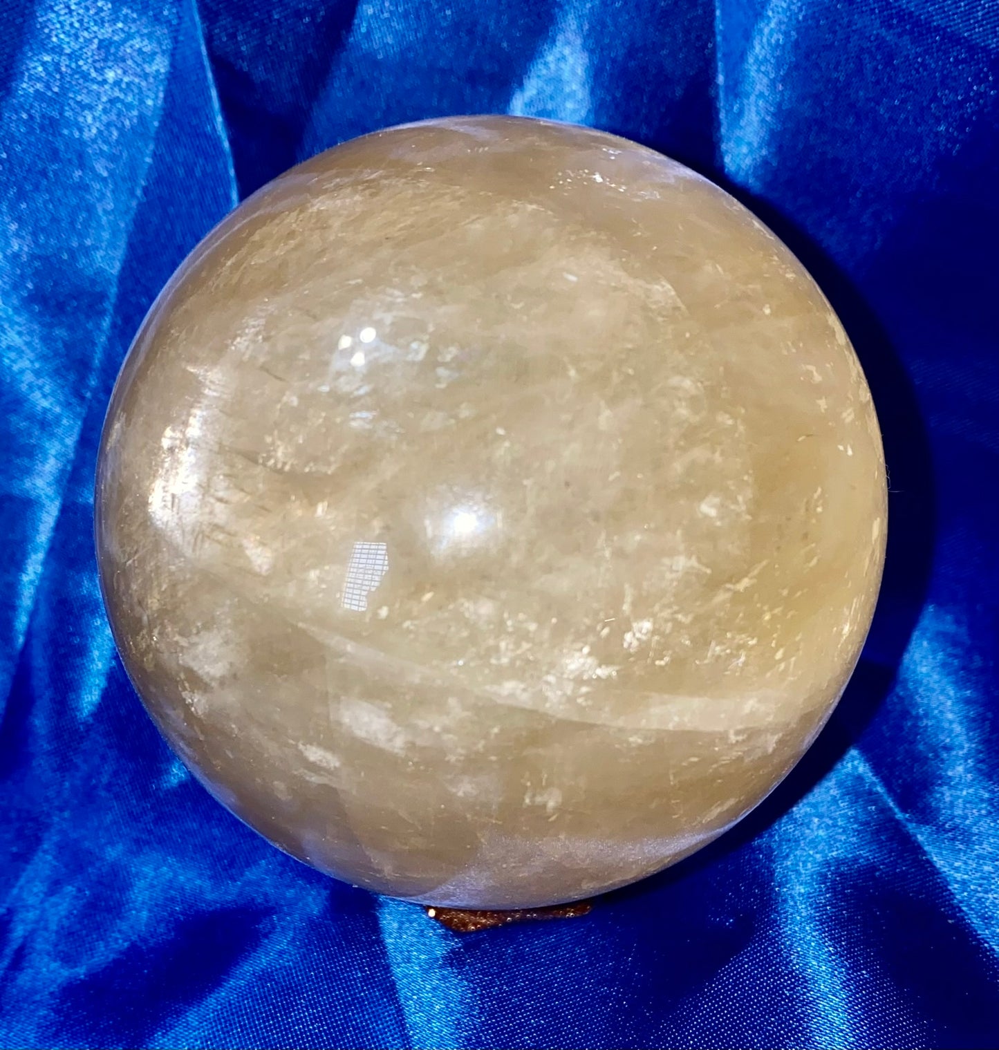 Honey Calcite Sphere m1