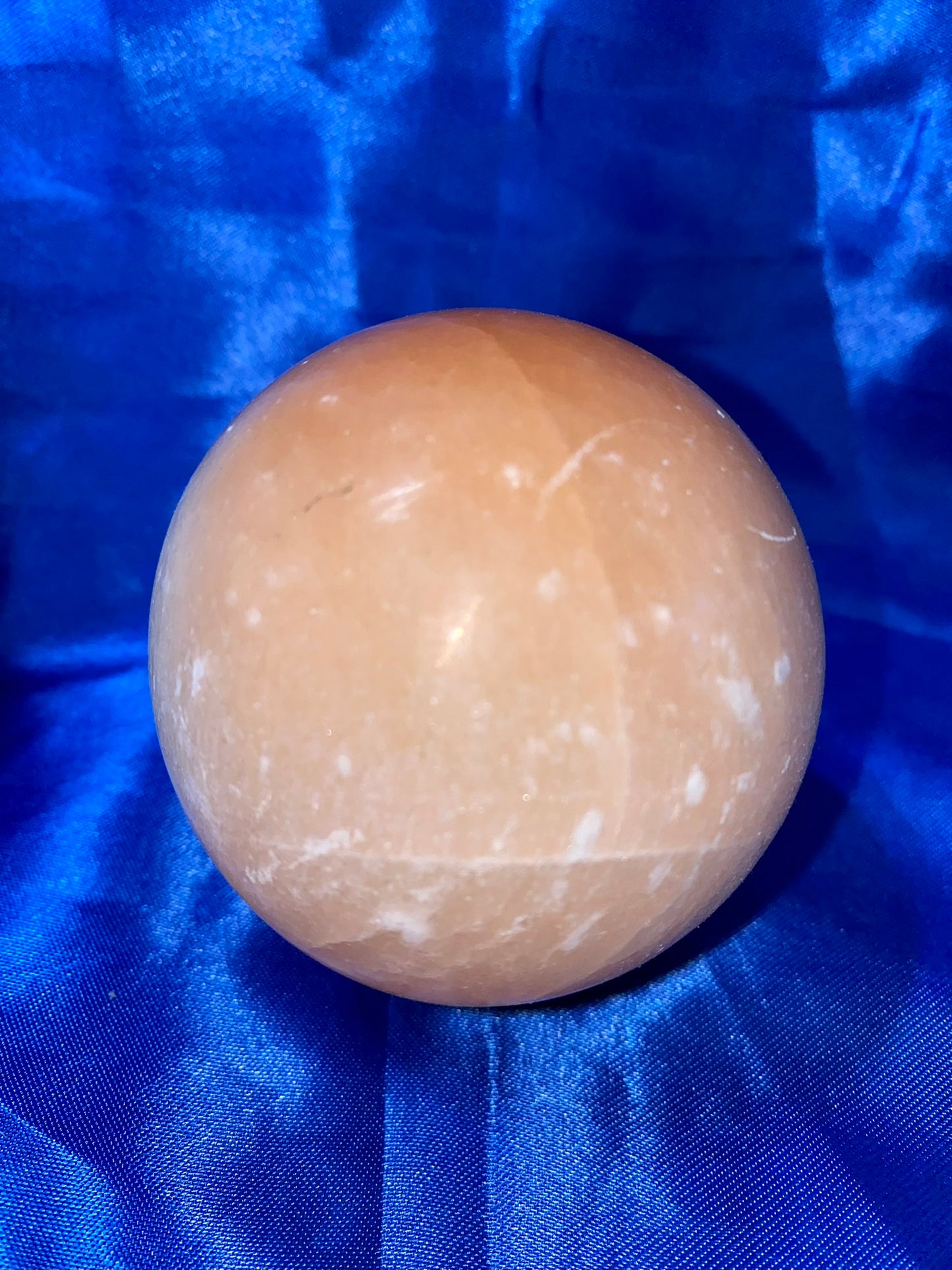 Himalayan Salt Sphere s1 Polished Halite Stone Sculpture