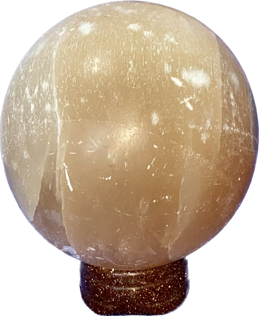 Himalayan Salt Sphere s2 Polished Halite Stone Sculpture