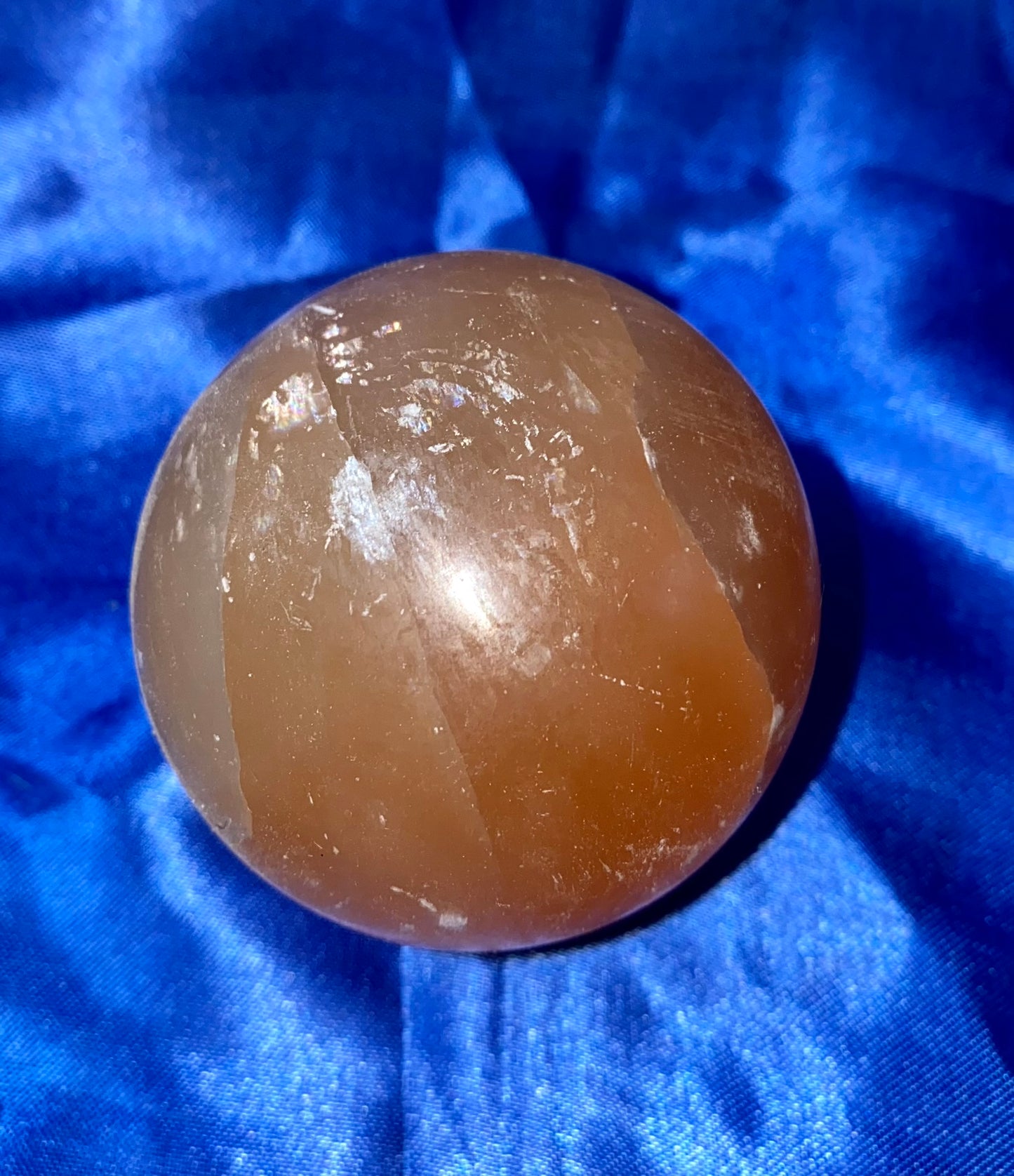 Himalayan Salt Sphere s2 Polished Halite Stone Sculpture