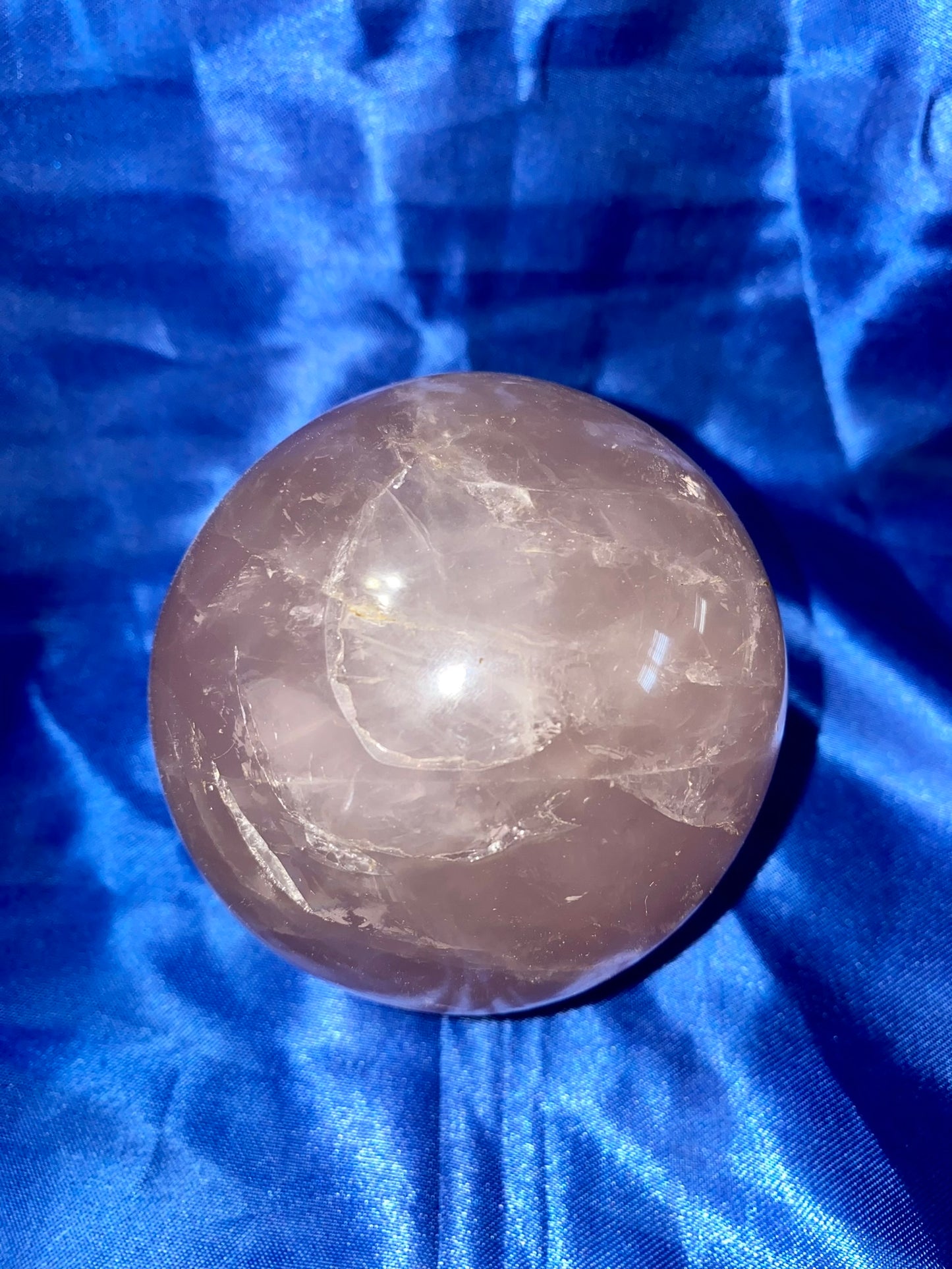 Star Rose Quartz Sphere 1m Asteriated Pink Quartz Sculpture