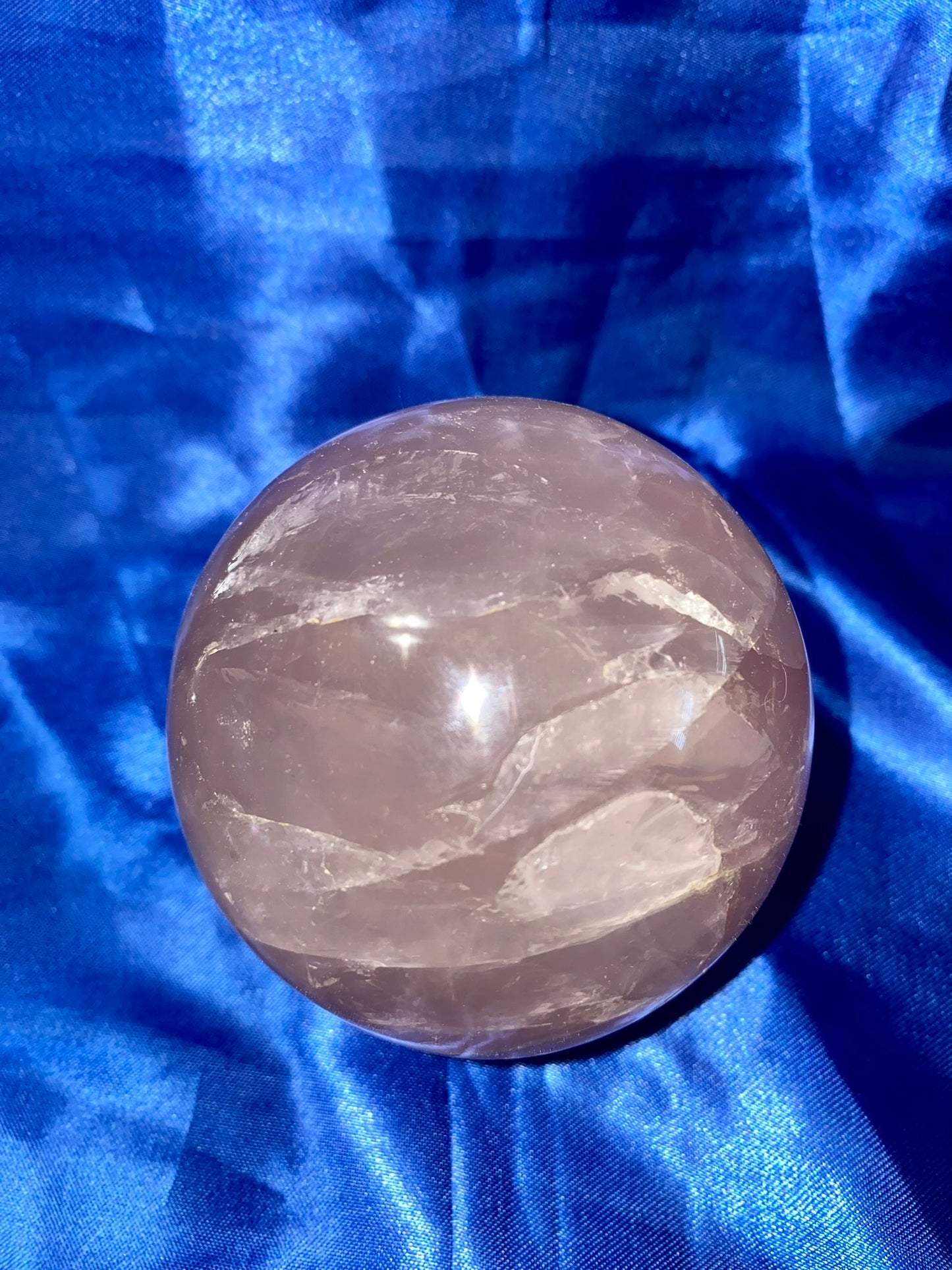 Star Rose Quartz Sphere 1m Asteriated Pink Quartz Sculpture