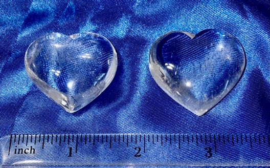 Clear Quartz Heart Figurine 4,5s polished stone sculpture